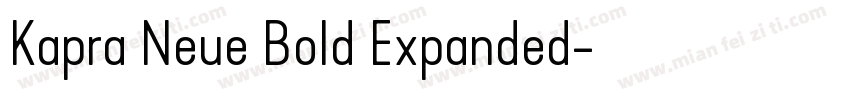 Kapra Neue Bold Expanded字体转换